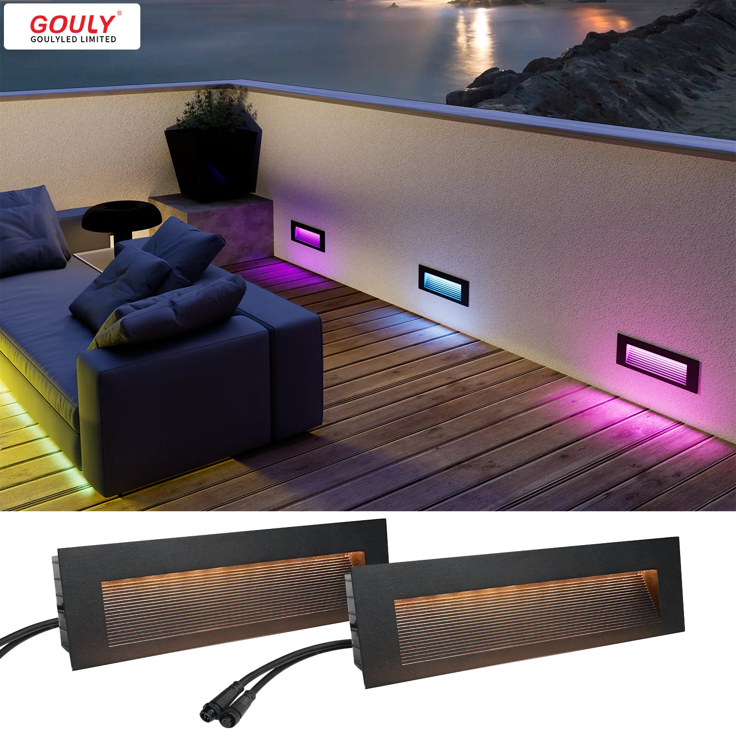 outdoor led stair tread lights